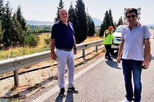Αυτοψία Αν. Βεργίδη σε παρεμβάσεις συντήρησης και καθαρισμού του οδικού δικτύου