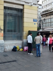 Καραβιές Σύρων στην Ομόνοια