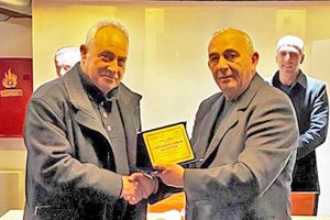 Βράβευση του Νίκου Παπαδόπουλου για την πολυετή του προσφορά στο Ελληνικό ποδόσφαιρο