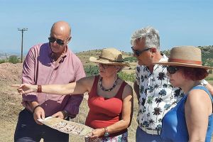 Ο Αντιπεριφερειάρχης Π.Ε. Κιλκίς Ανδρέας Βεργίδης στις ανασκαφικές εργασίες ανάδειξης της αρχαίας Μορρύλου