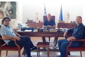 Επίσκεψη του βουλευτή Β' Θεσσαλονίκης του ΚΚΕ Λ. Στολτίδη στον Αντιπεριφερειάρχη Ανδρέα Βεργίδη