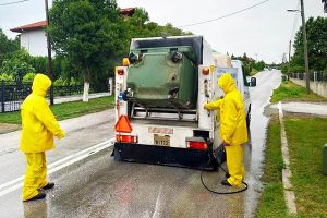 Πλένονται και απολυμαίνονται σχολαστικά οι κάδοι απορριμμάτων σε όλο τον Δήμο Κιλκίς
