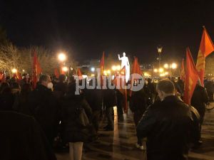 Θεσσαλονίκη: Αντιπολεμική συγκέντρωση διαμαρτυρίας του ΚΚΕ στο άγαλμα Βενιζέλου (vid &amp; pics)