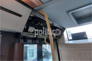 ΟΑΣΘ σε… αποσύνθεση: Καπάκι παραλίγο να τραυμάτιζε επιβάτες – Από τύχη δεν είχαμε θύματα (pics)