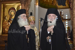 Ο Μακαριώτατος στα εγκαίνια του Αγίου Ραφαήλ Γρίβας