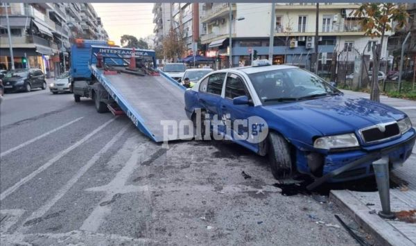 Θεσσαλονίκη: “Δυνατό” τροχαίο με υλικές ζημιές στην Βασιλίσσης Όλγας