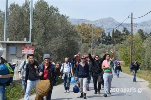 Εφυγαν οι μετανάστες από το hot spot της Χίου