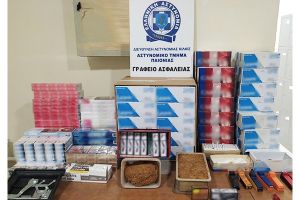 Αστυνομικοί της Παιονίας συνέλαβαν στο Κιλκίς άτομο που παρασκεύαζε λαθραία τσιγάρα