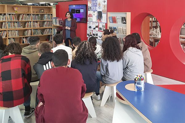 Μαθητές του 1ου Γυμνασίου Κιλκίς στη Δημοτική Βιβλιοθήκη Κιλκίς