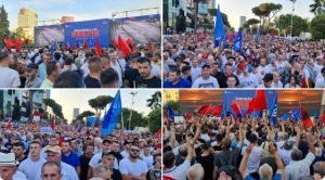 Αλβανία: Χιλιάδες οπαδοί της συντηρητικής αντιπολίτευσης διαδηλώνουν κατά του Έντι Ράμα