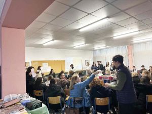 Η Αντιδήμαρχος Ελένη Πατλάκη σε εκδήλωση του 2ου Πειραματικού Λυκείου Κιλκίς για το διαδίκτυο