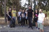 Οι νεολαίοι της ΚΝΕ καθάρισαν το Λόφο Αγίου Γεωργίου Κιλκίς