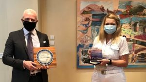 Υποδοχή του κρουαζιερόπλοιου «World Explorer» στο λιμάνι της Θεσσαλονίκης