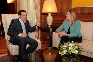 Συνάντηση Αλέξη Τσίπρα - Φώφης Γεννηματά για το προσφυγικό