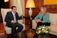 Συνάντηση Αλέξη Τσίπρα - Φώφης Γεννηματά για το προσφυγικό