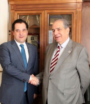 Συνάντηση Μ. Βλασταράκου - Αδωνι Γεωργιάδη για το Ασφαλιστικό